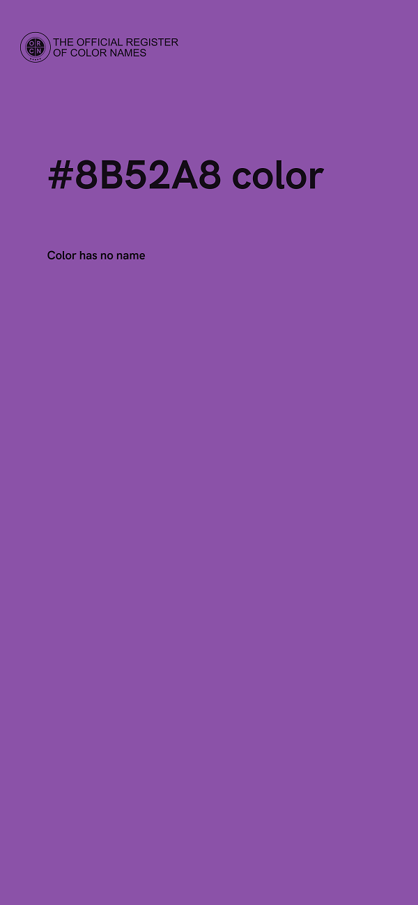 #8B52A8 color image