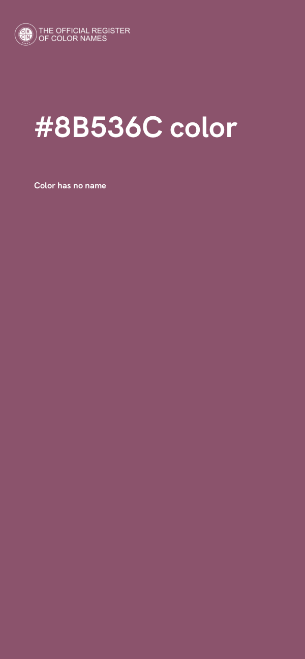 #8B536C color image