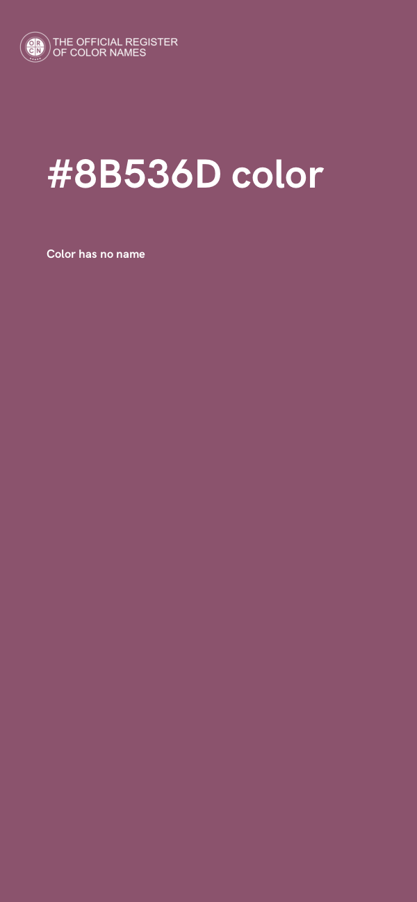 #8B536D color image