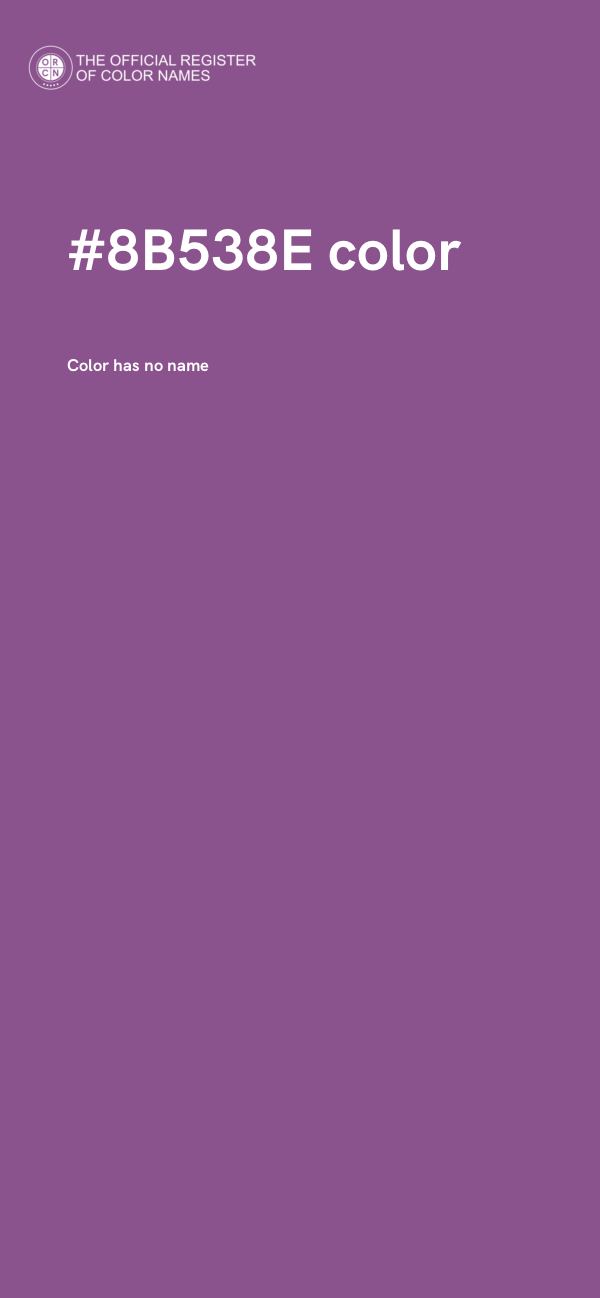 #8B538E color image