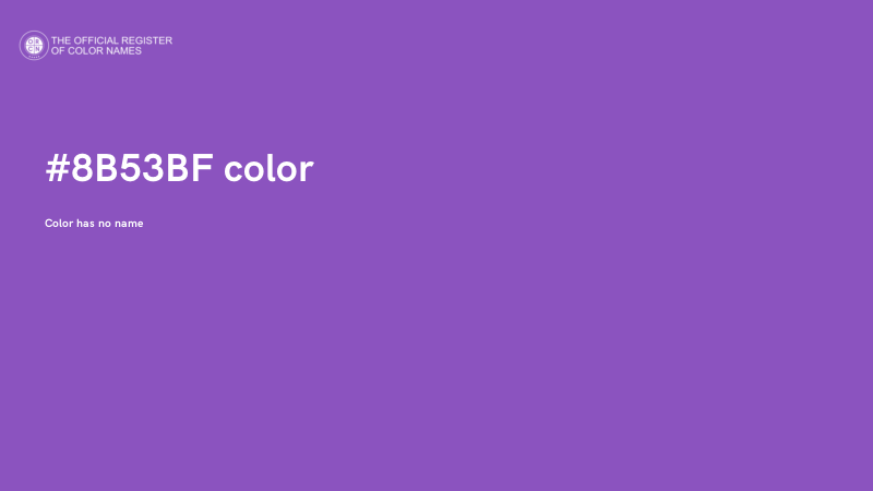 #8B53BF color image