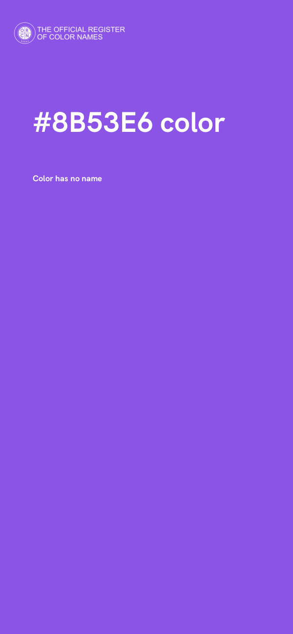 #8B53E6 color image
