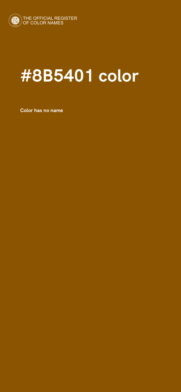 #8B5401 color image