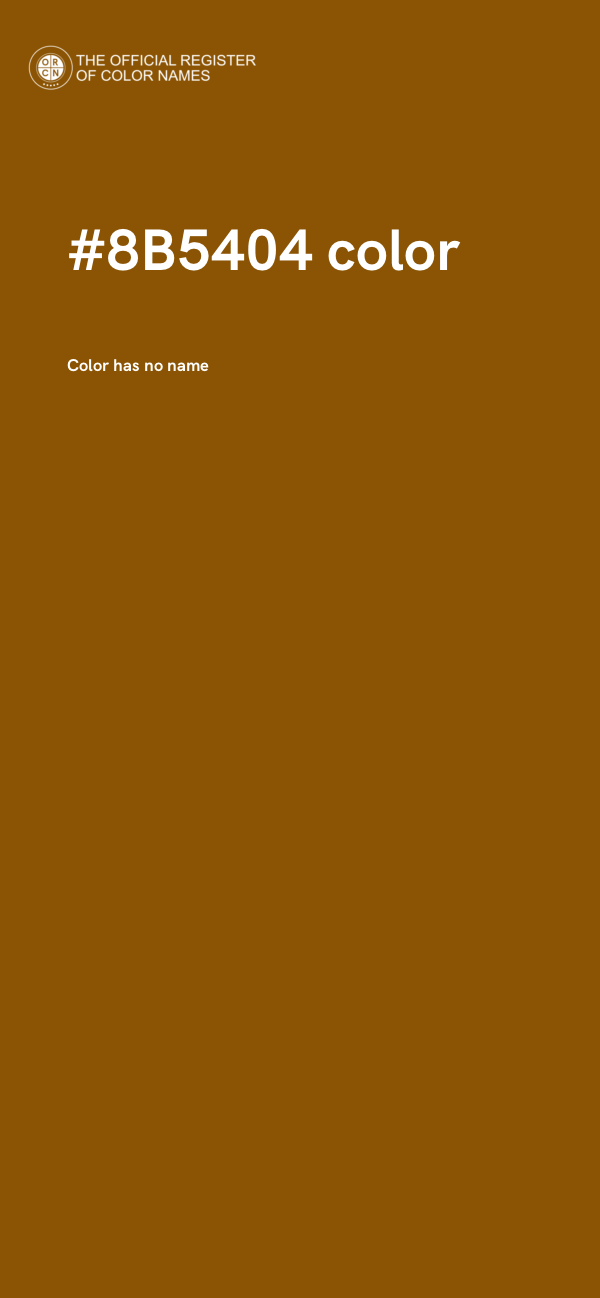 #8B5404 color image