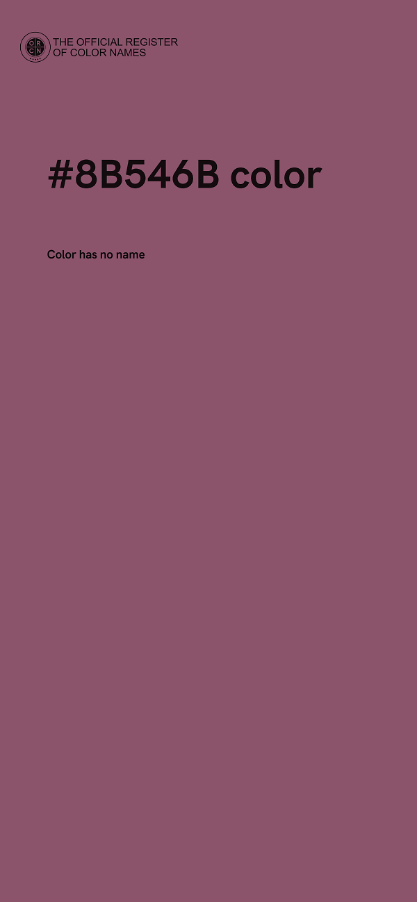 #8B546B color image