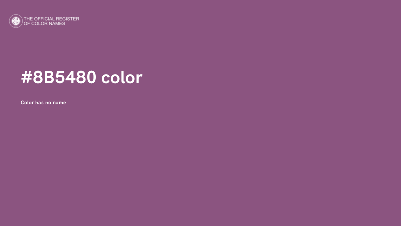 #8B5480 color image