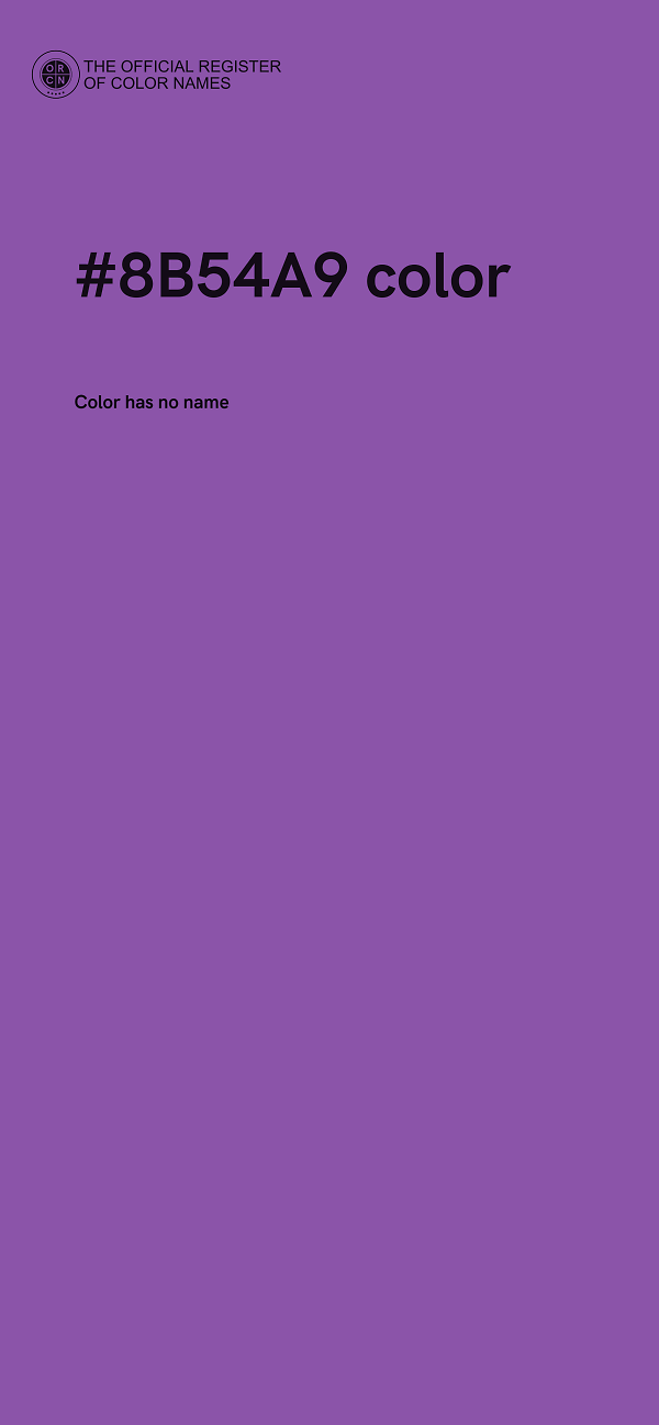#8B54A9 color image