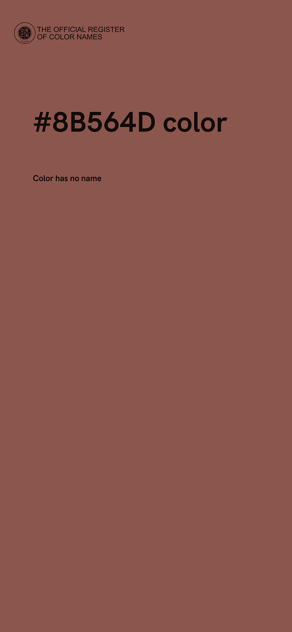 #8B564D color image