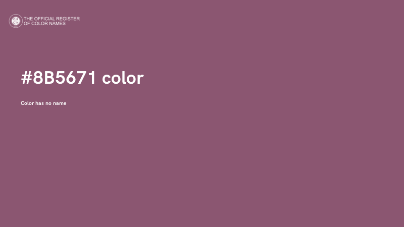 #8B5671 color image