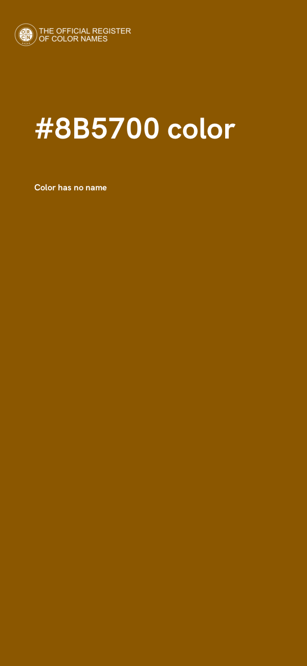 #8B5700 color image