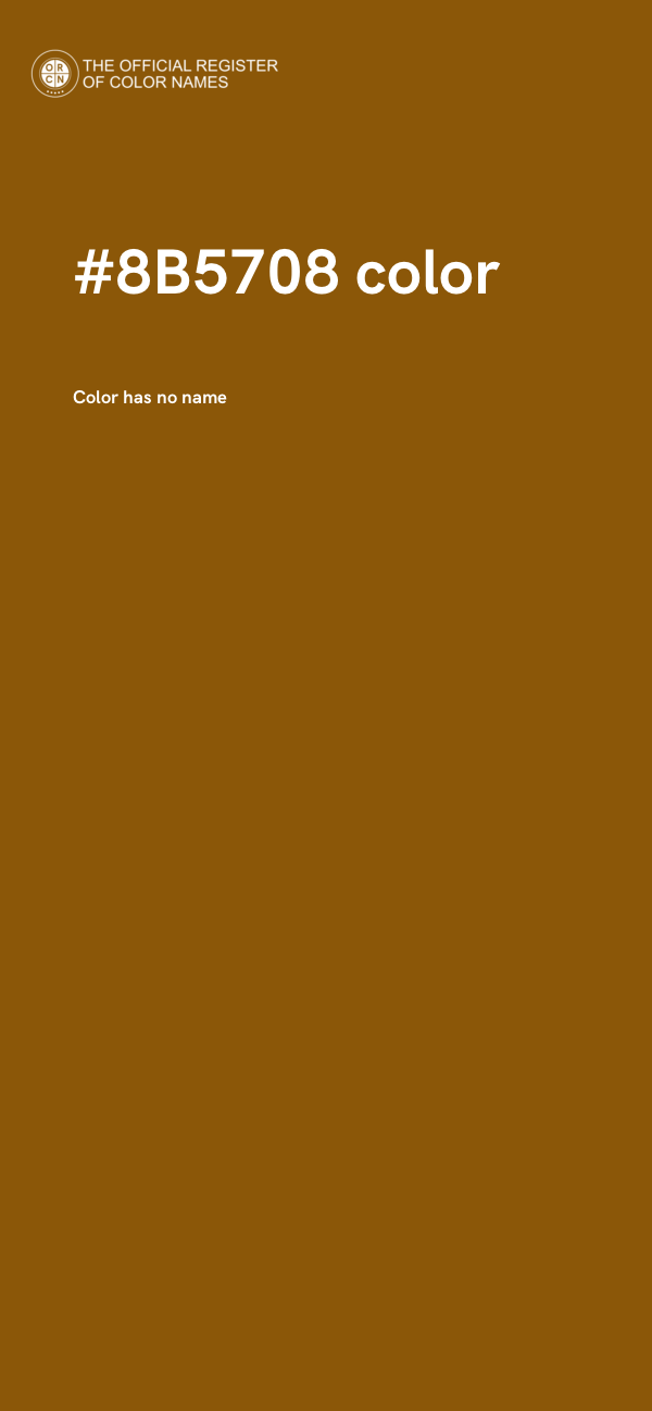 #8B5708 color image