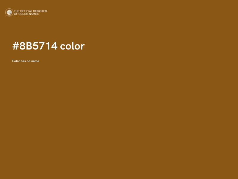 #8B5714 color image
