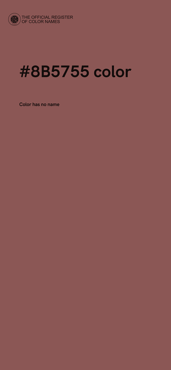 #8B5755 color image