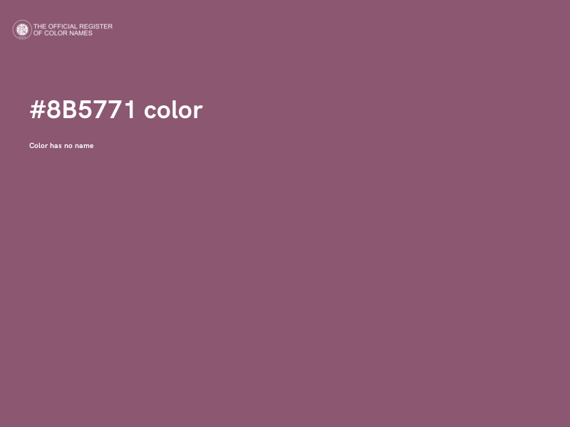 #8B5771 color image