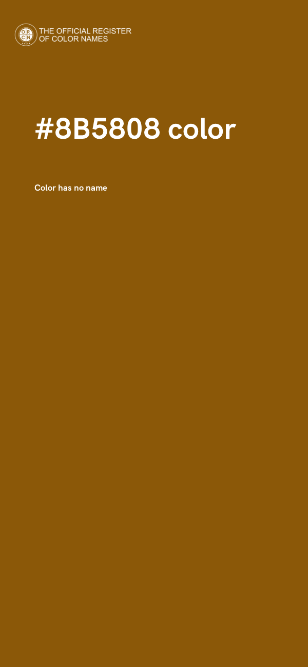 #8B5808 color image