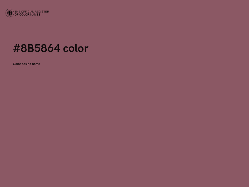 #8B5864 color image