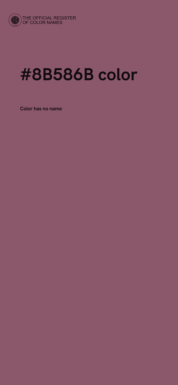 #8B586B color image