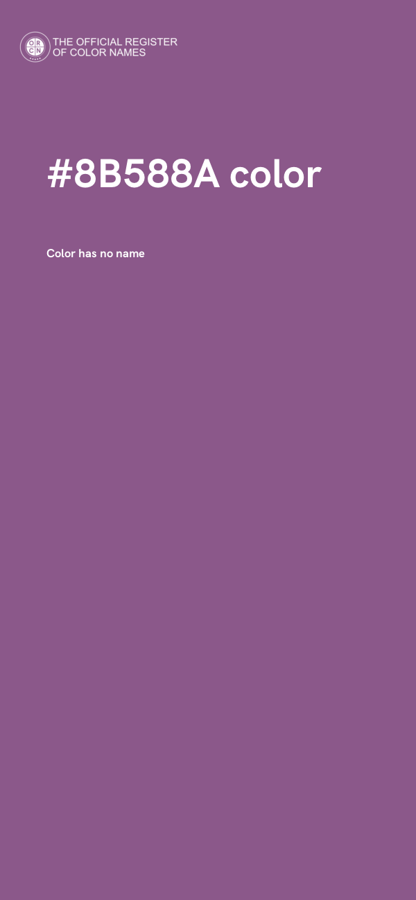 #8B588A color image