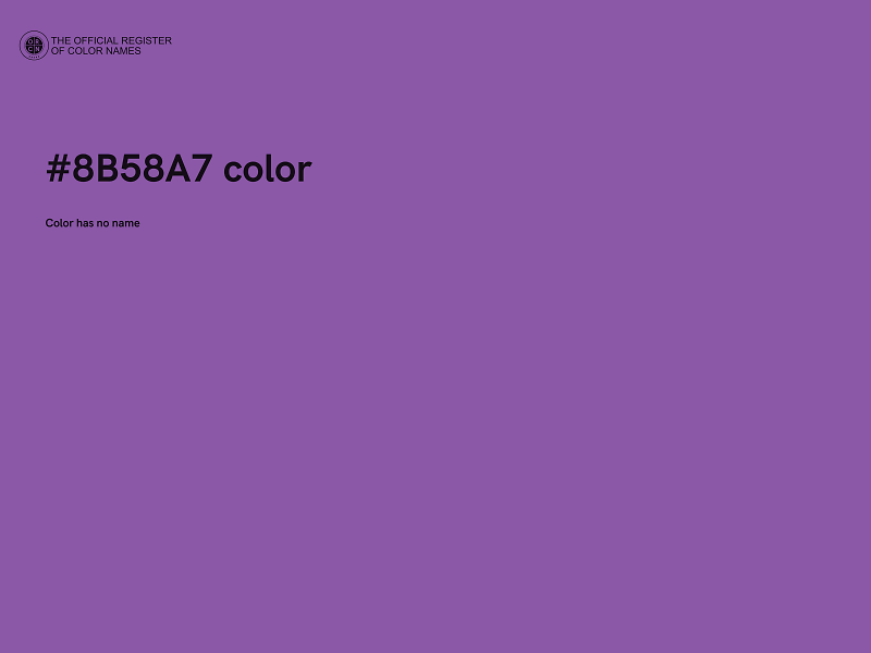 #8B58A7 color image