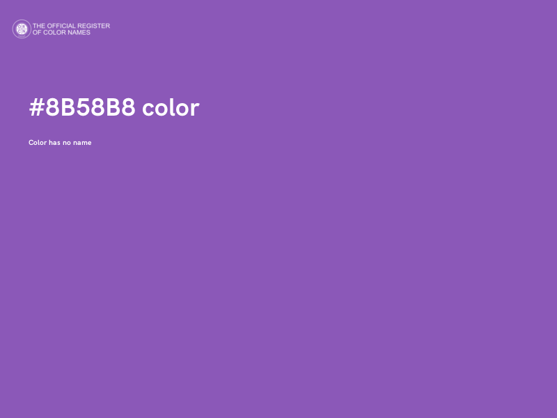 #8B58B8 color image
