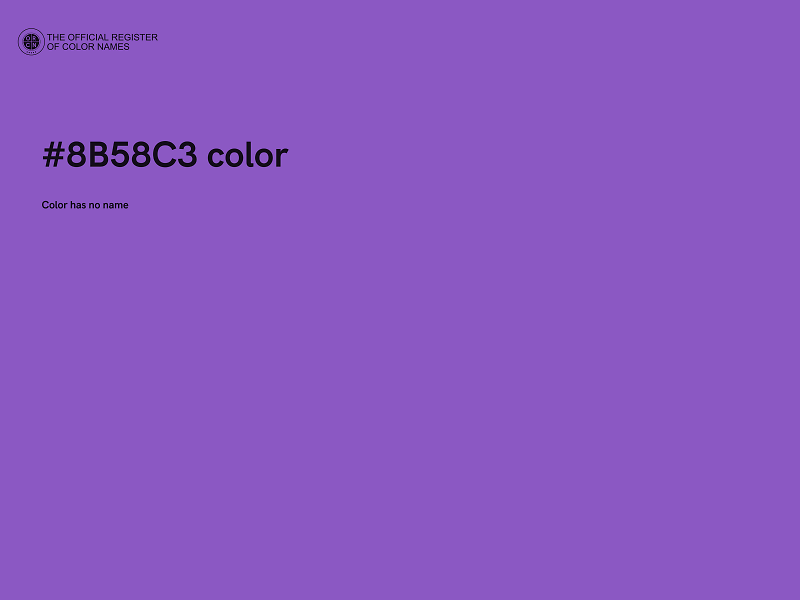 #8B58C3 color image