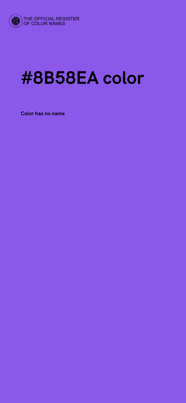 #8B58EA color image