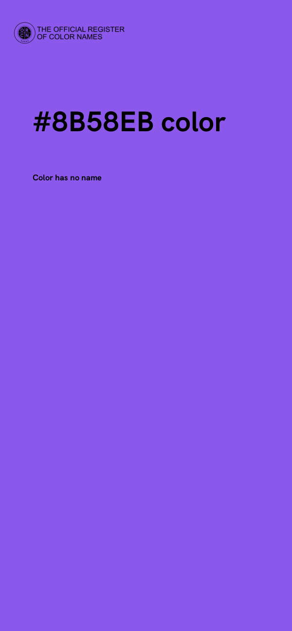 #8B58EB color image