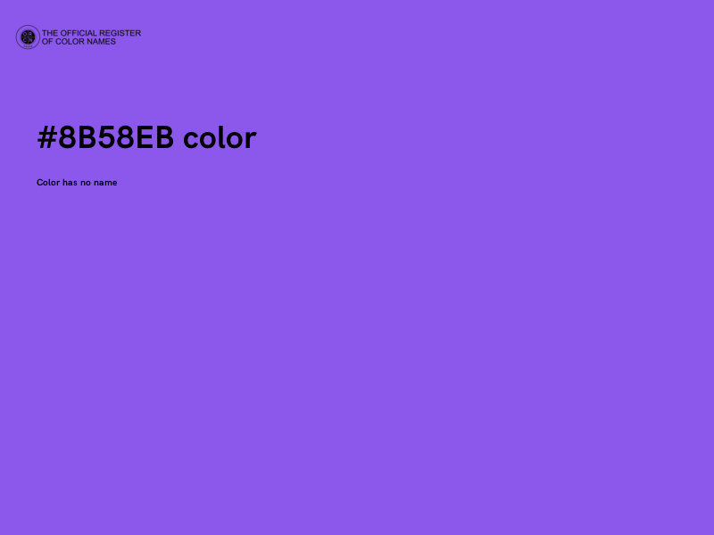 #8B58EB color image