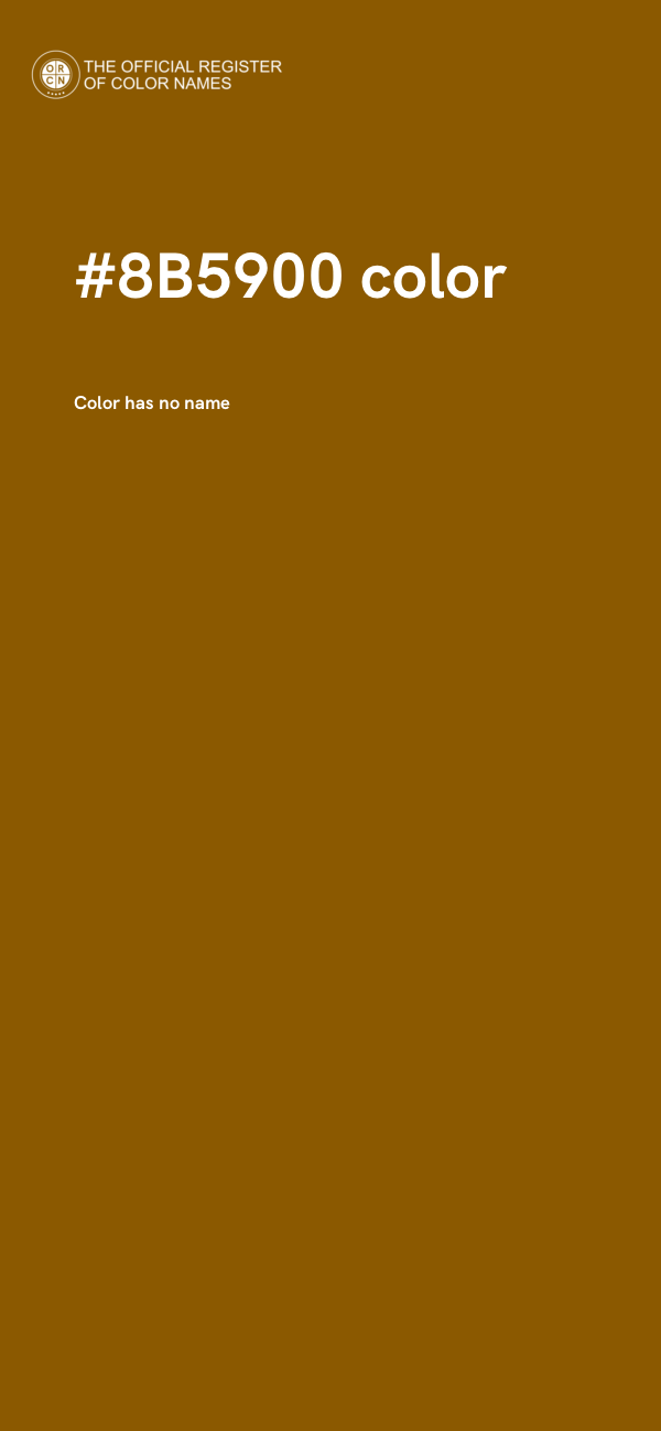 #8B5900 color image