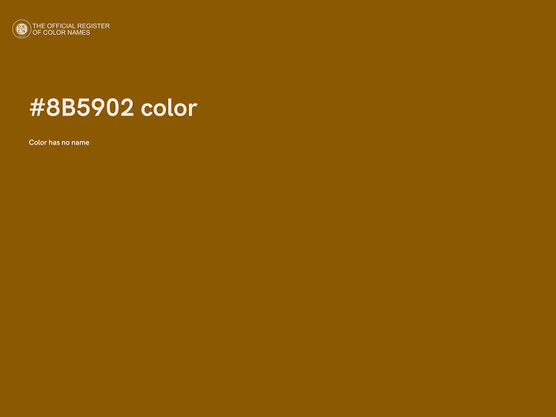 #8B5902 color image