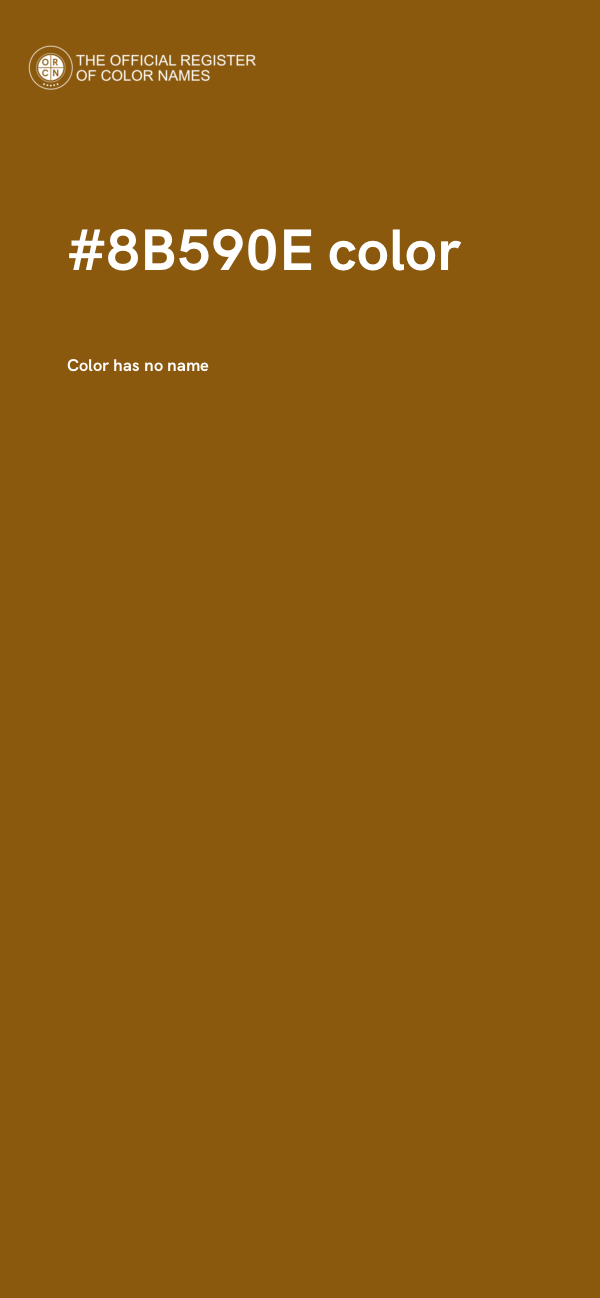 #8B590E color image