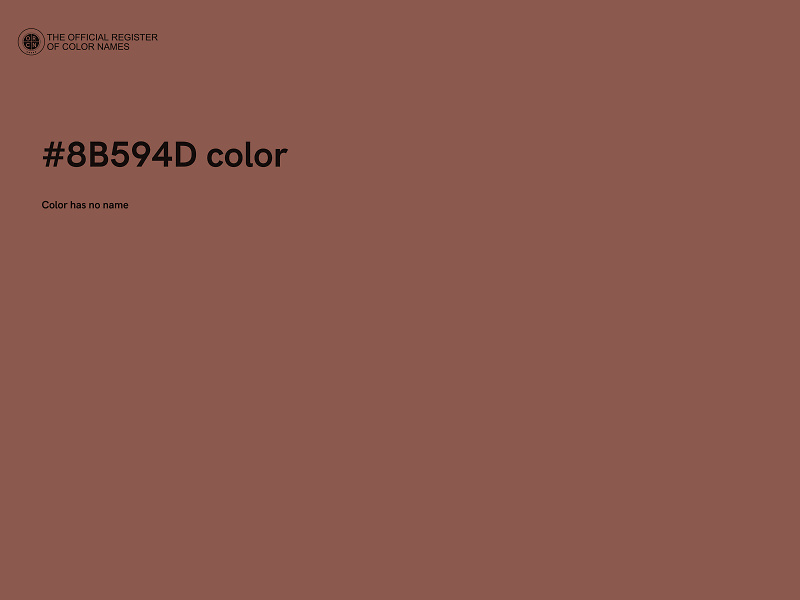 #8B594D color image