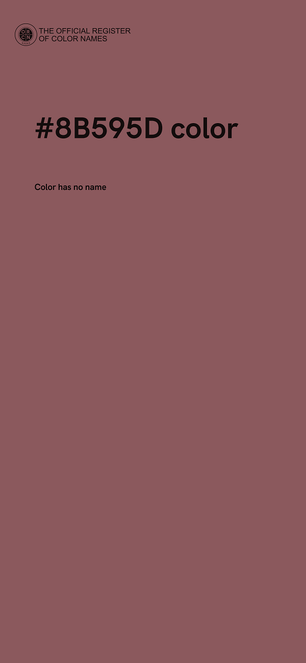 #8B595D color image