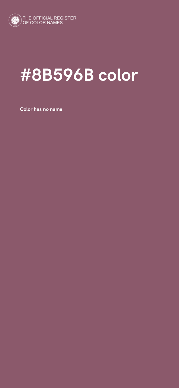 #8B596B color image