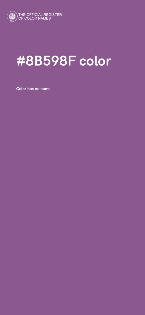 #8B598F color image
