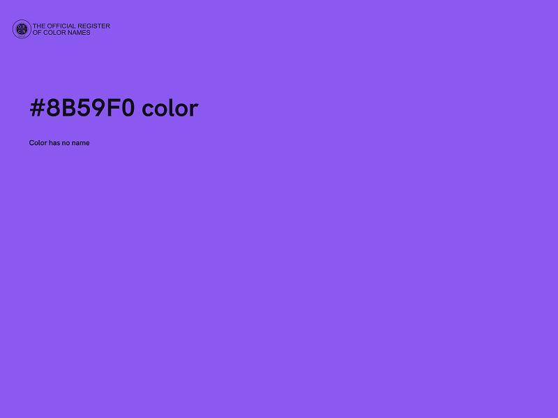 #8B59F0 color image