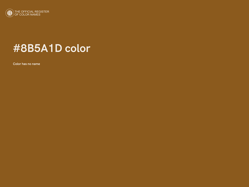 #8B5A1D color image