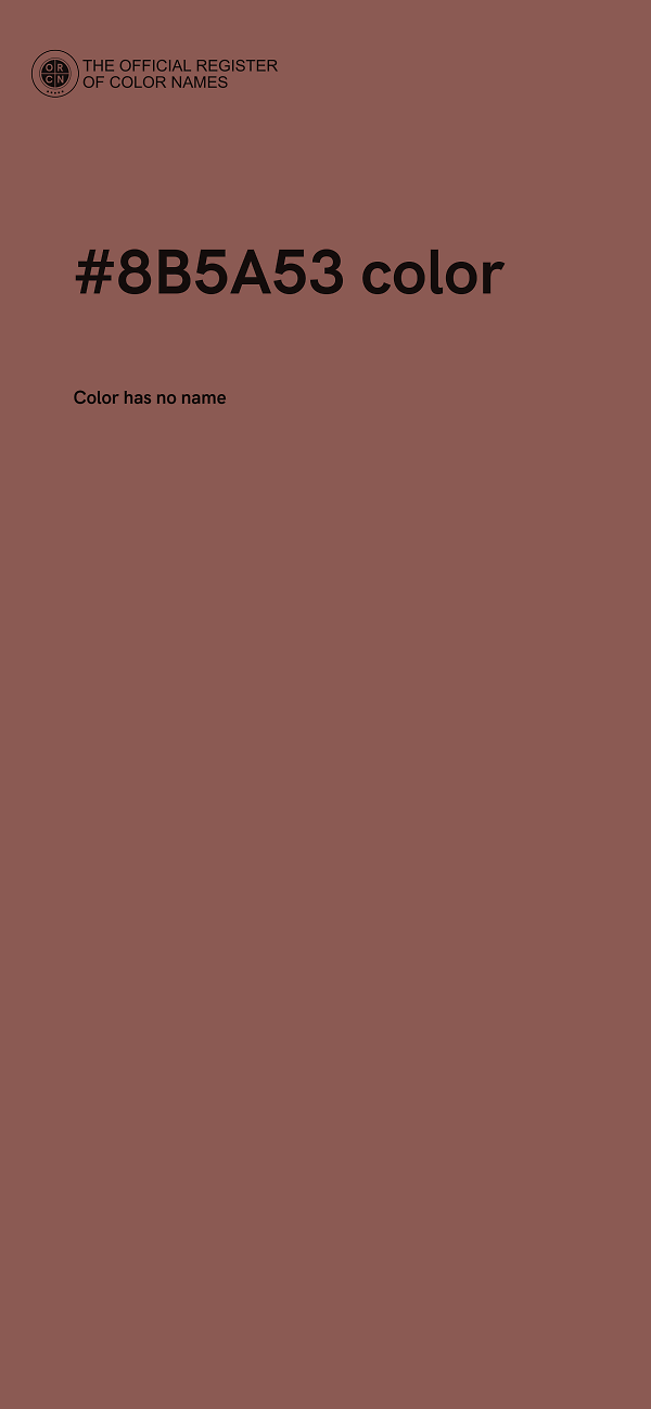 #8B5A53 color image