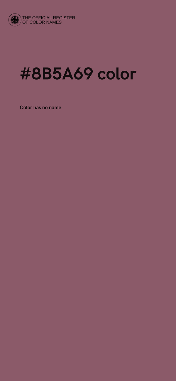 #8B5A69 color image