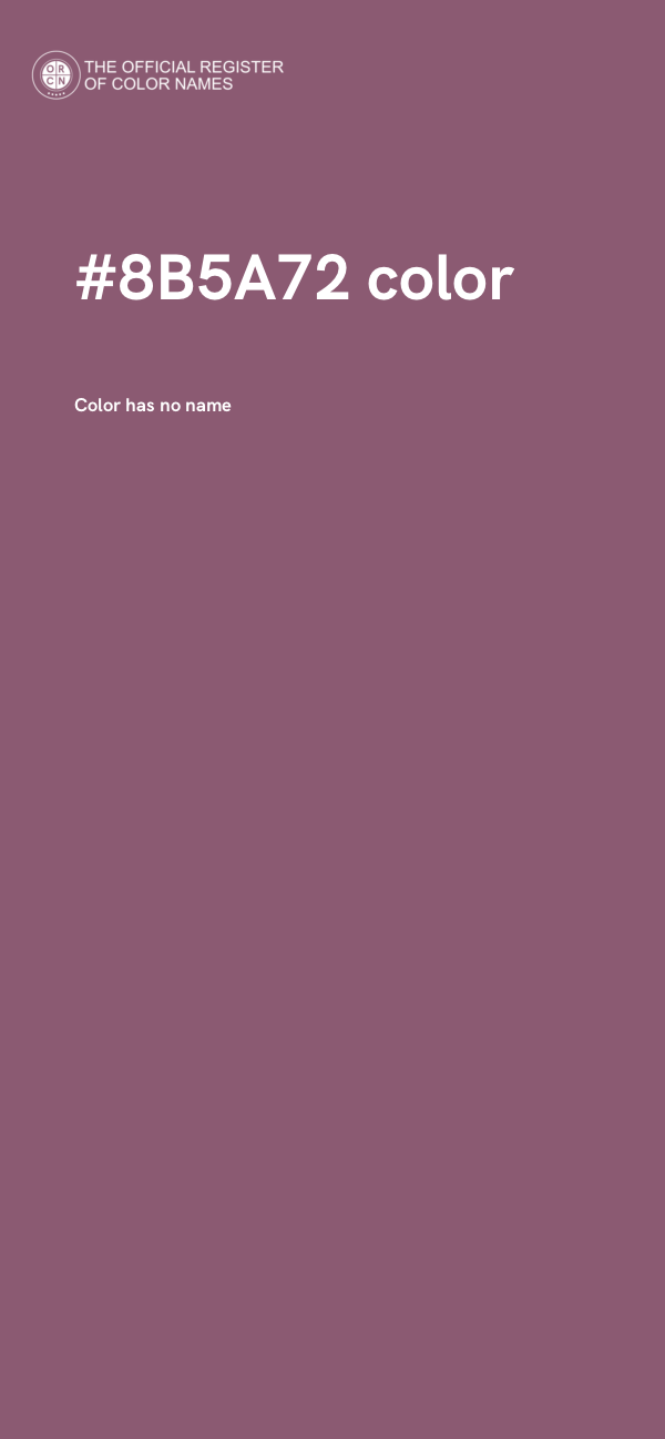 #8B5A72 color image