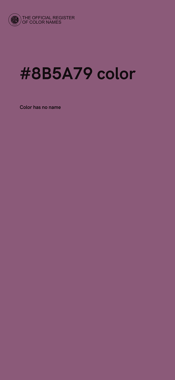 #8B5A79 color image