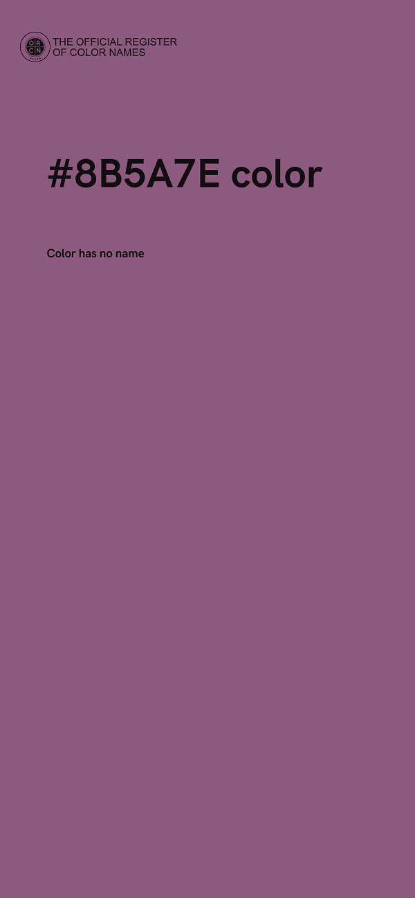 #8B5A7E color image