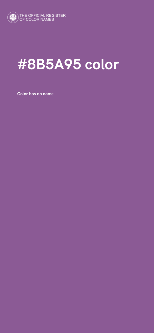 #8B5A95 color image