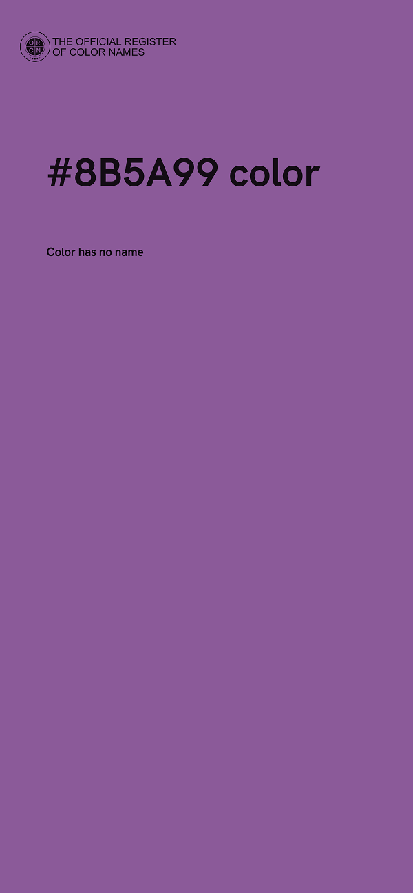 #8B5A99 color image