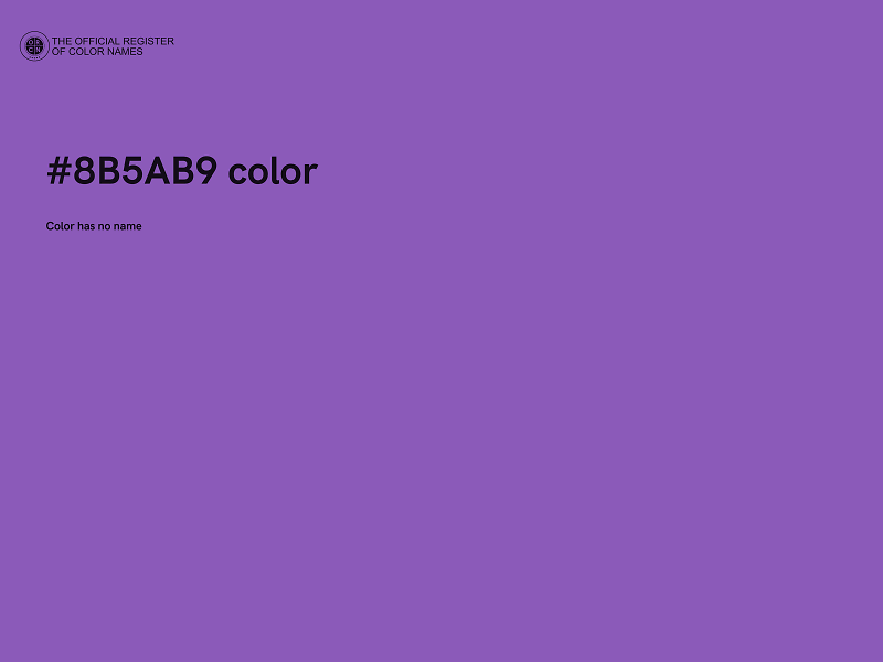 #8B5AB9 color image