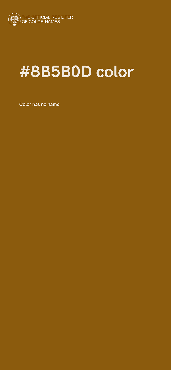 #8B5B0D color image
