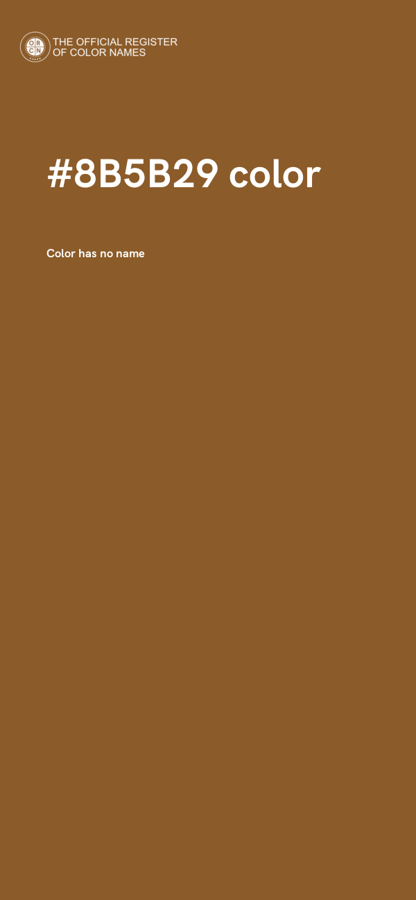 #8B5B29 color image