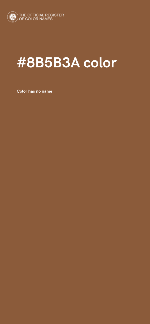 #8B5B3A color image