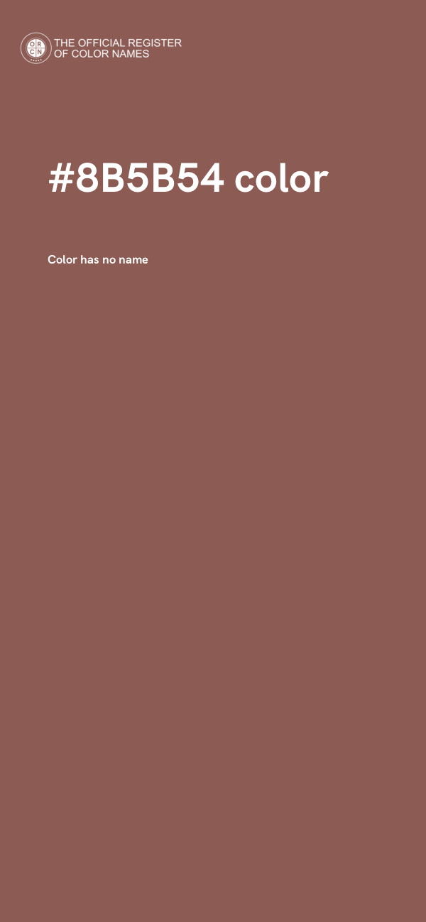 #8B5B54 color image