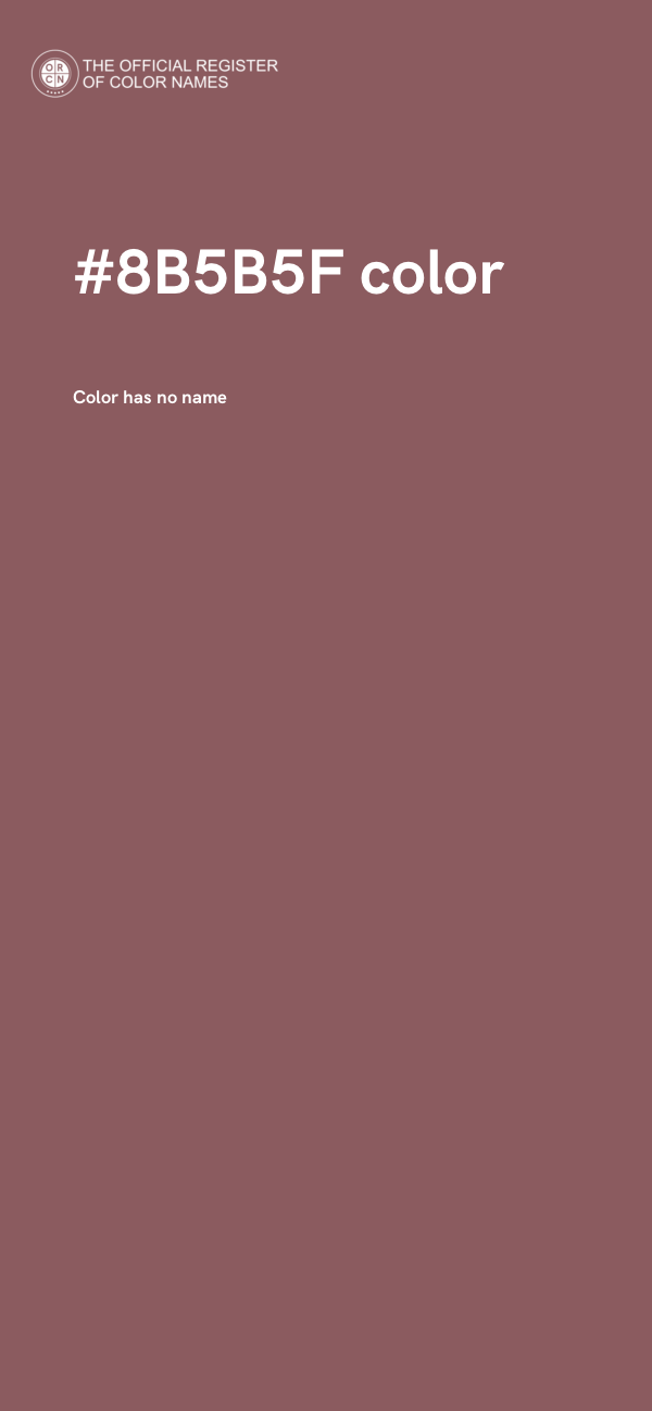 #8B5B5F color image